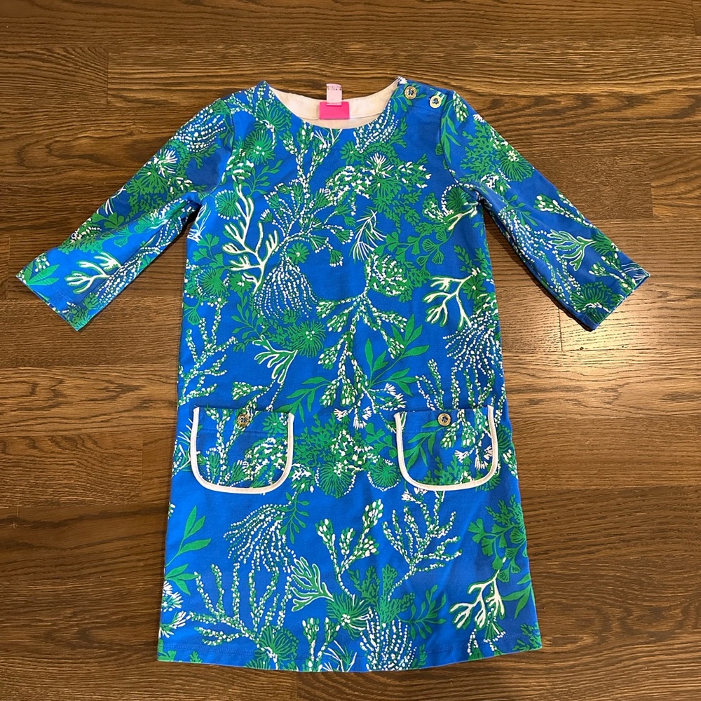 Lilly Pulitzer Blue and Green Floral Top